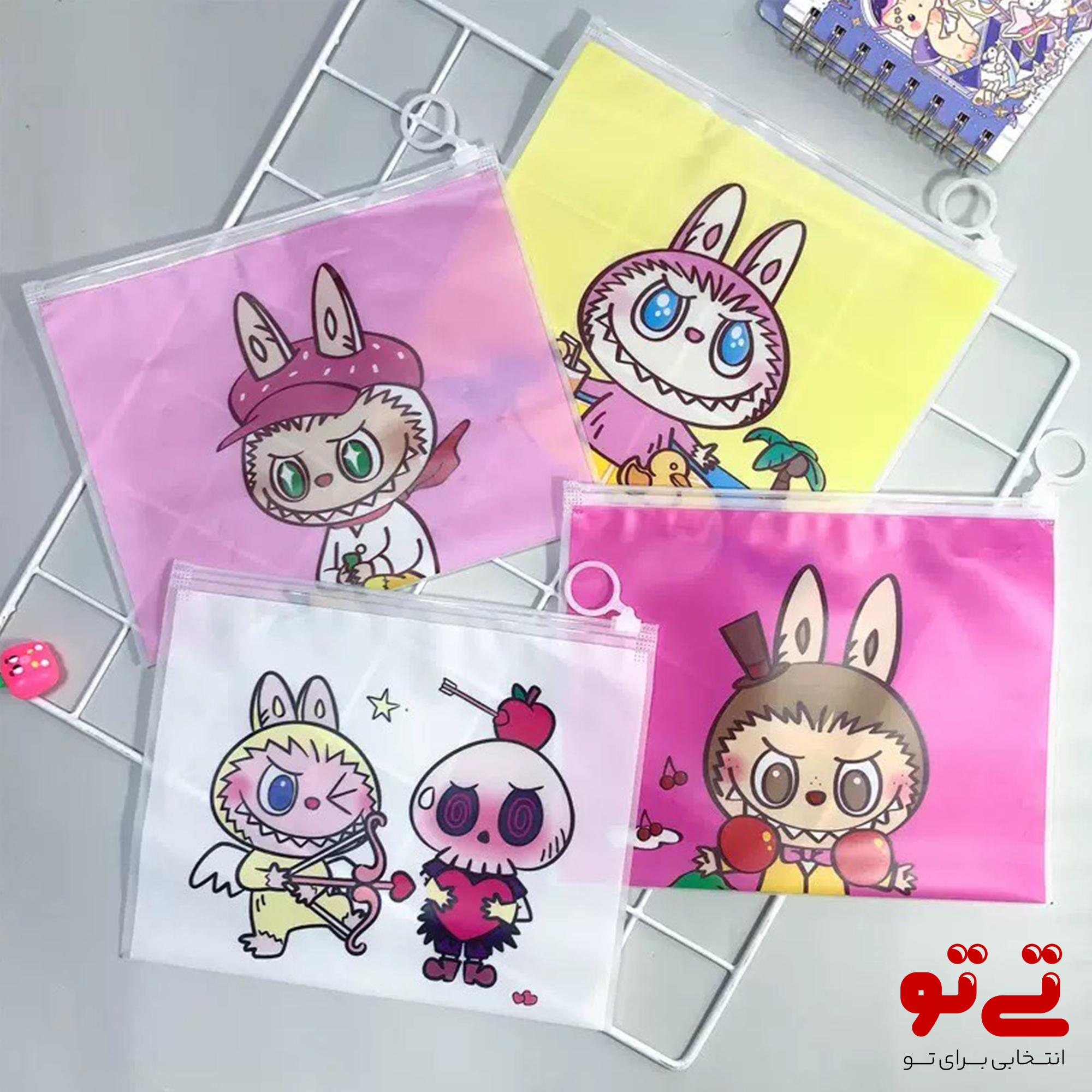 کاور پلاستیکی A5 طرح لبوبو مدل2649